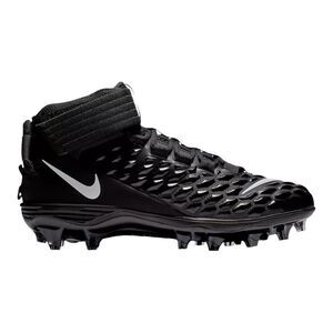 Nike Men's Force Savage Pro 2 Mid Black White Football Cleats AH4000-002 Size 13